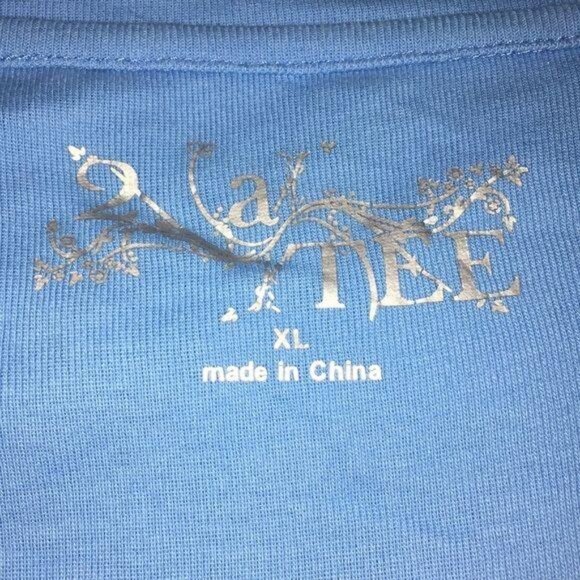 2 A Tee Short Sleeve Top Size XL - Picture 3 of 5